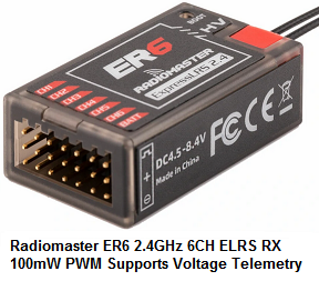Radiomaster ER6 2.4GHz 6CH ExpressLRS ELRS RX Radiomaster ER6 2.4GHz 6CH ExpressLRS ELRS RX